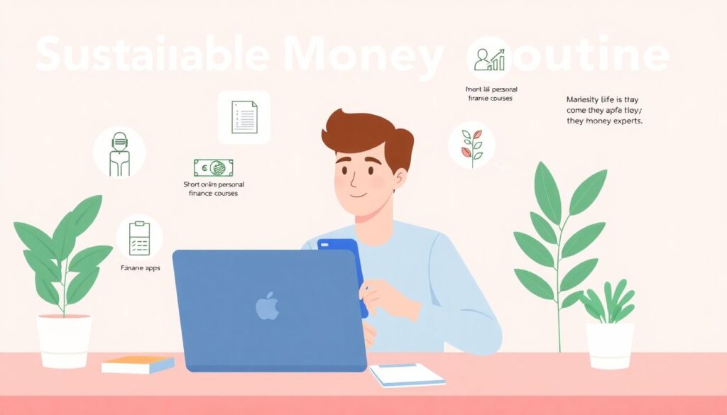 Sustainable Money Routine - иллюстрация
