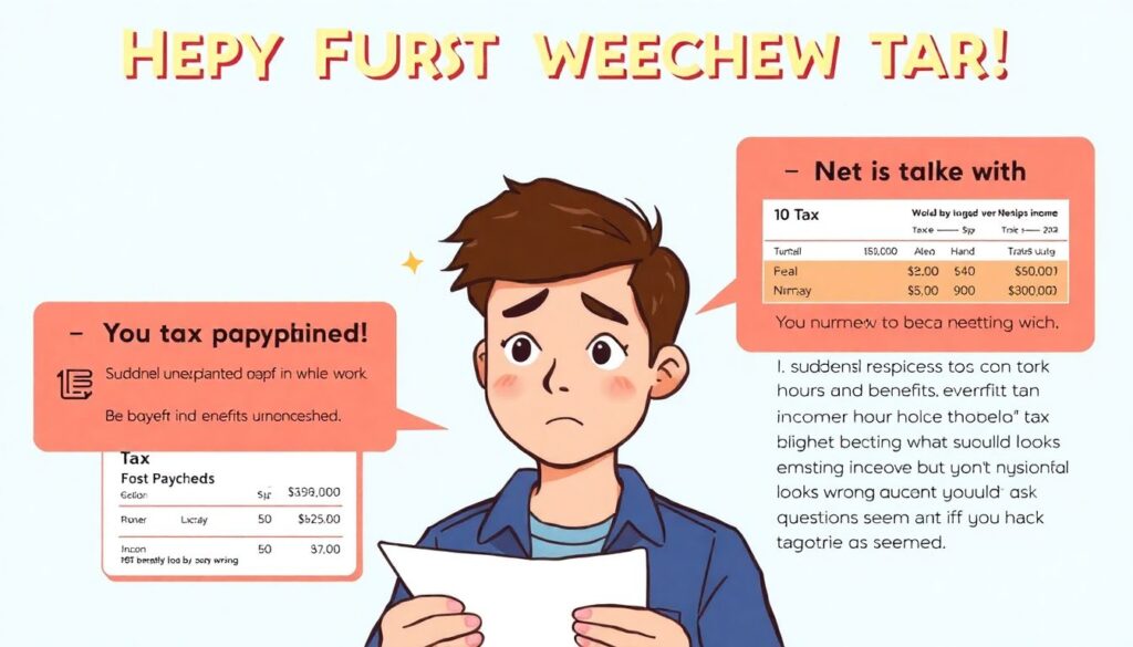 Understanding Your First Paycheck: Taxes - иллюстрация