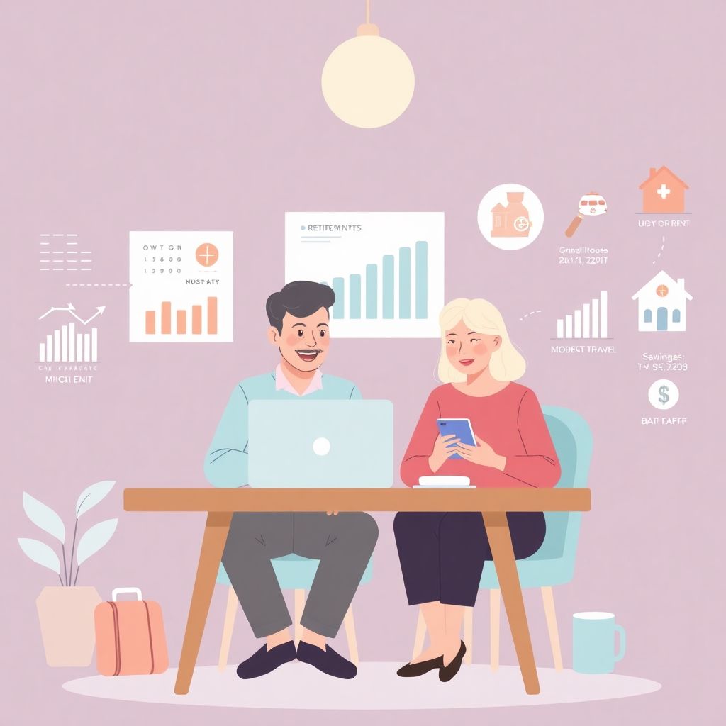 How to plan a comfortable retirement on a moderate income without sacrificing life