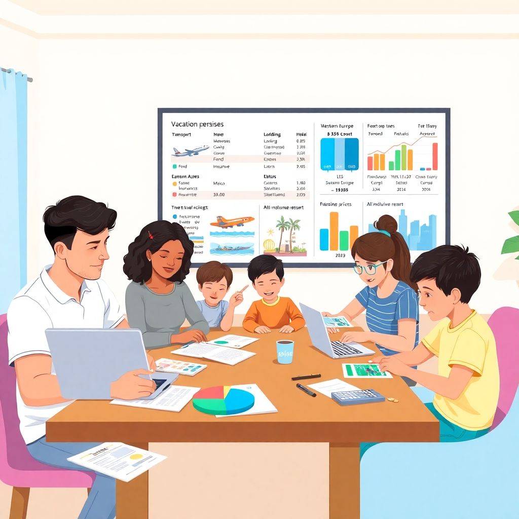 How to budget for a family vacation with a realistic plan and save more