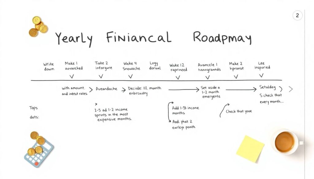 How to Create a Debt Payoff Timeline for a Growing Family - иллюстрация