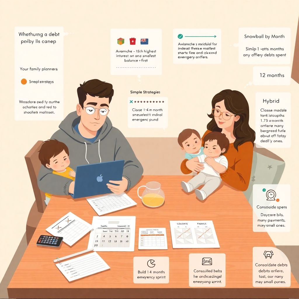 How to create a debt payoff timeline for a growing family and stay on budget