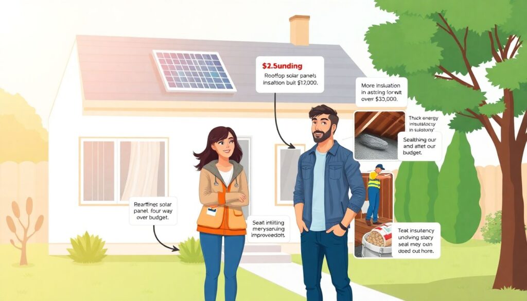 Budgeting for a Green Home Upgrade - иллюстрация