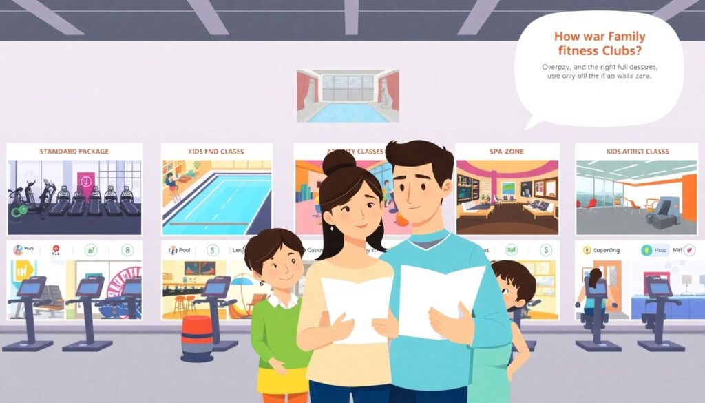 Budgeting for a Family Gym membership and Wellness - иллюстрация