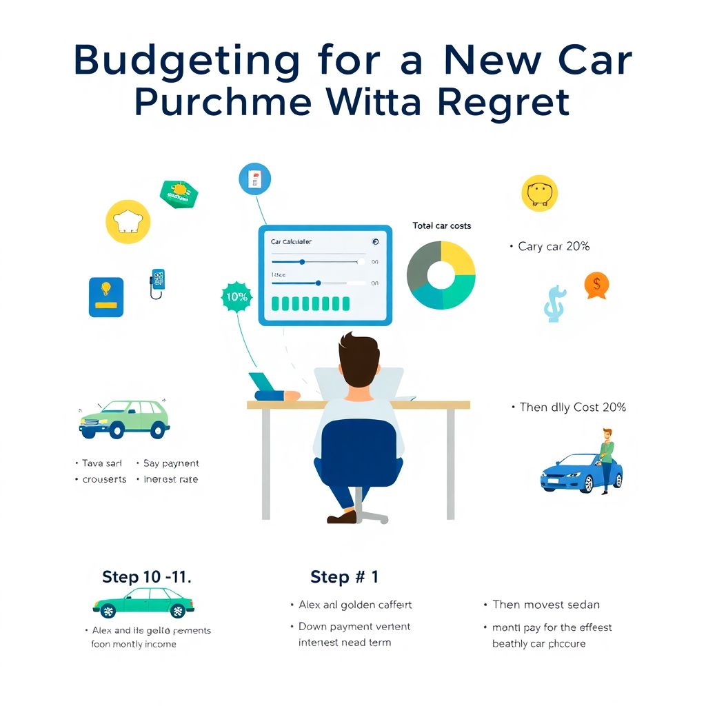 Budgeting for a new car purchase without regret with smart money strategies