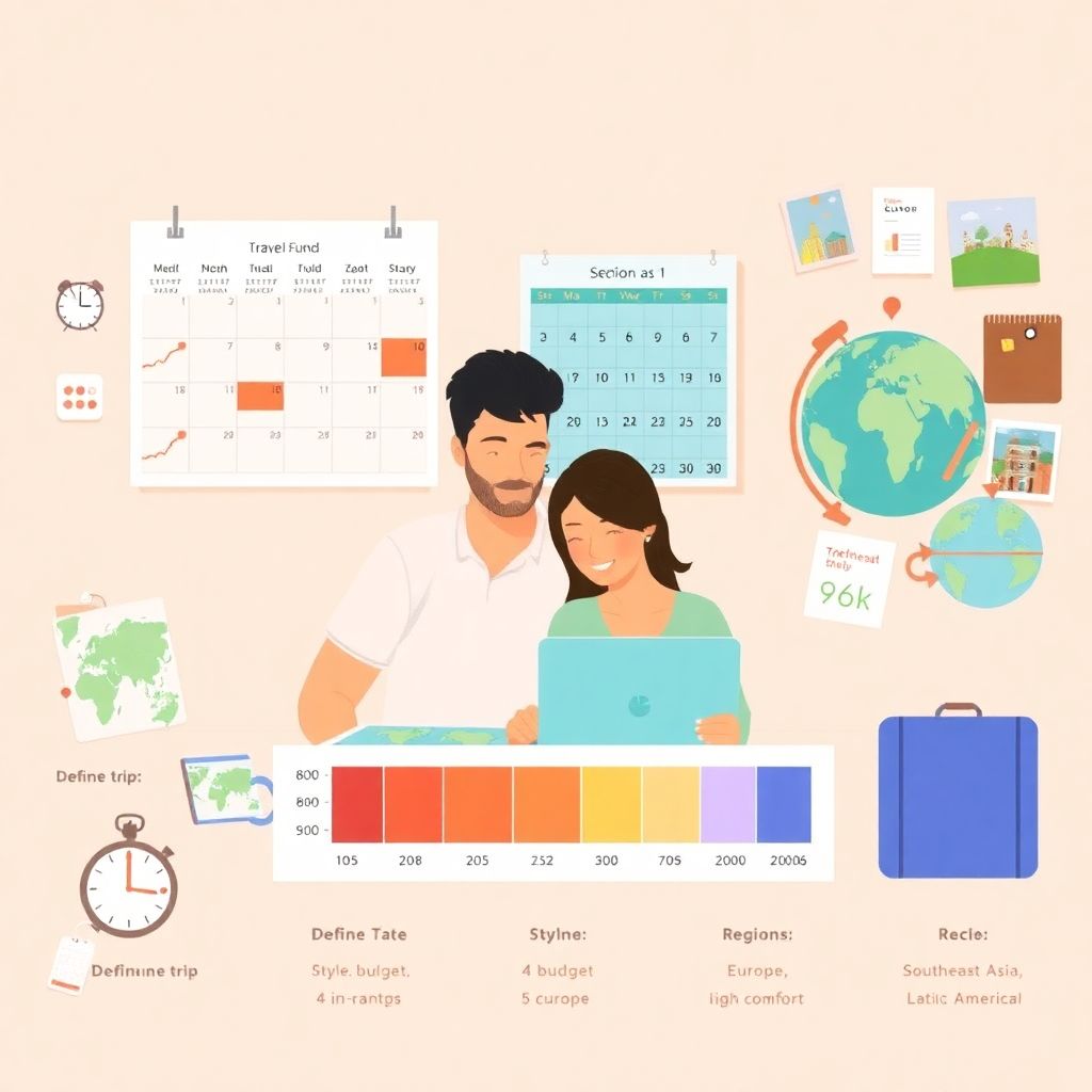 Practical guide to saving for a long-term vacation and planning your dream trip