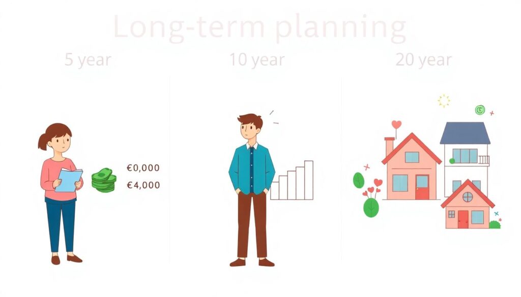 Creating a Simple Financial Plan for the Next 5, 10, and 20 Years - иллюстрация
