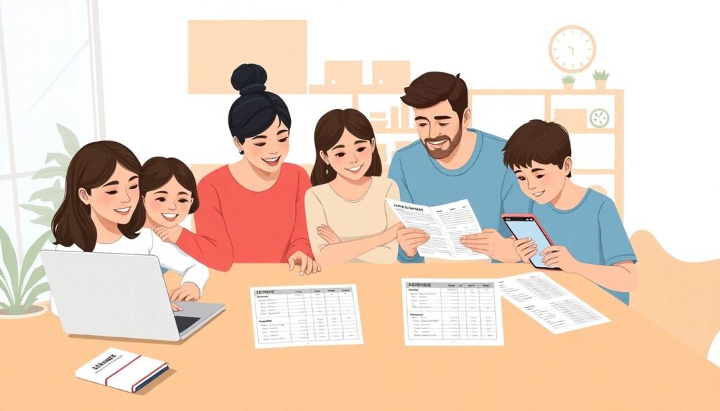 How to Create a Family Budget That Encourages Saving - иллюстрация