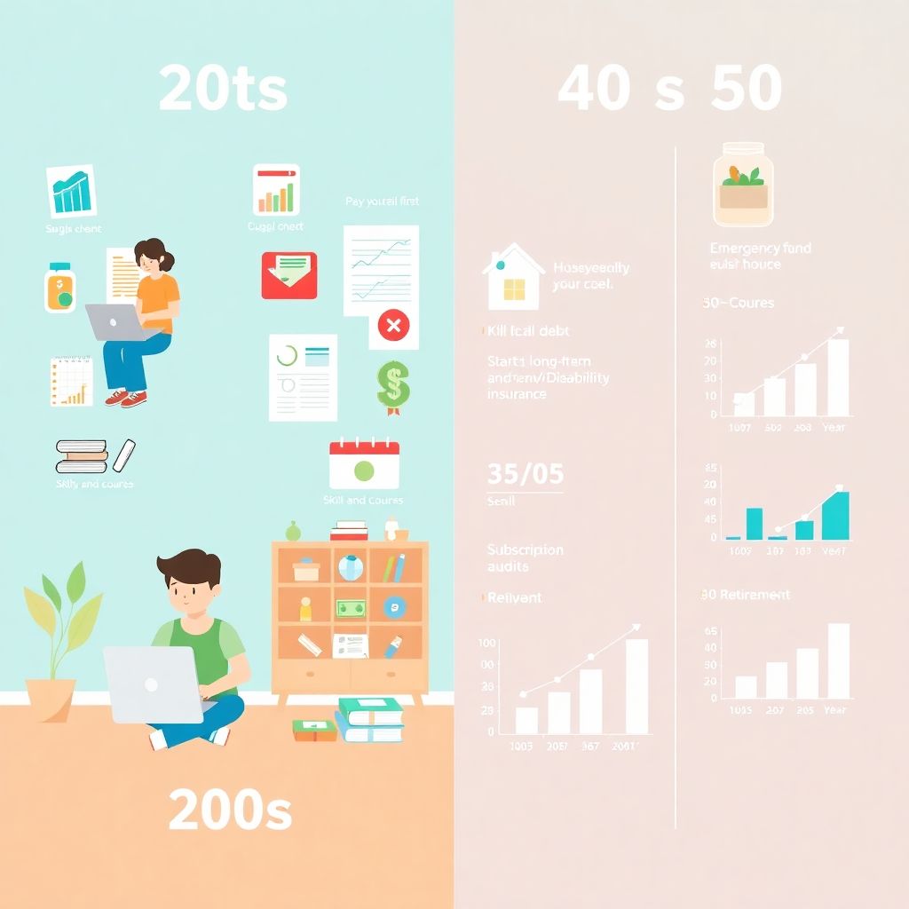 Money moves to make in your 20s, 30s, 40s and 50s for long-term financial success